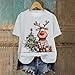 Christmas T Shirts for Women Graphic Tshirts Short Sleeve Funny Merry Xmas Holiday Print Tee Blouses Tops