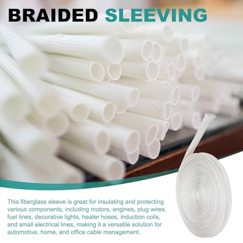 Funda trenzada de fibra de vidrio para organizar cables de oficina y hogar 6