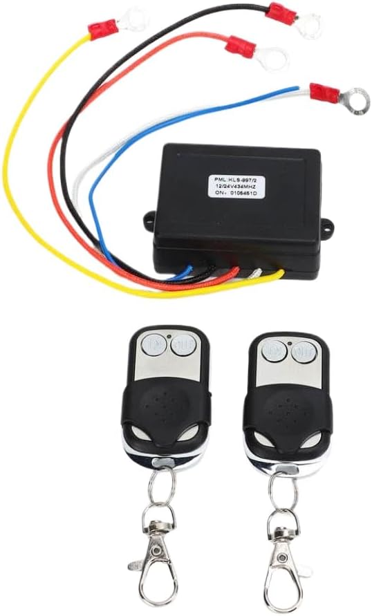 Wireless Winch Remote Control Switch Receiver Kit 12V 24V Compatible with ATV