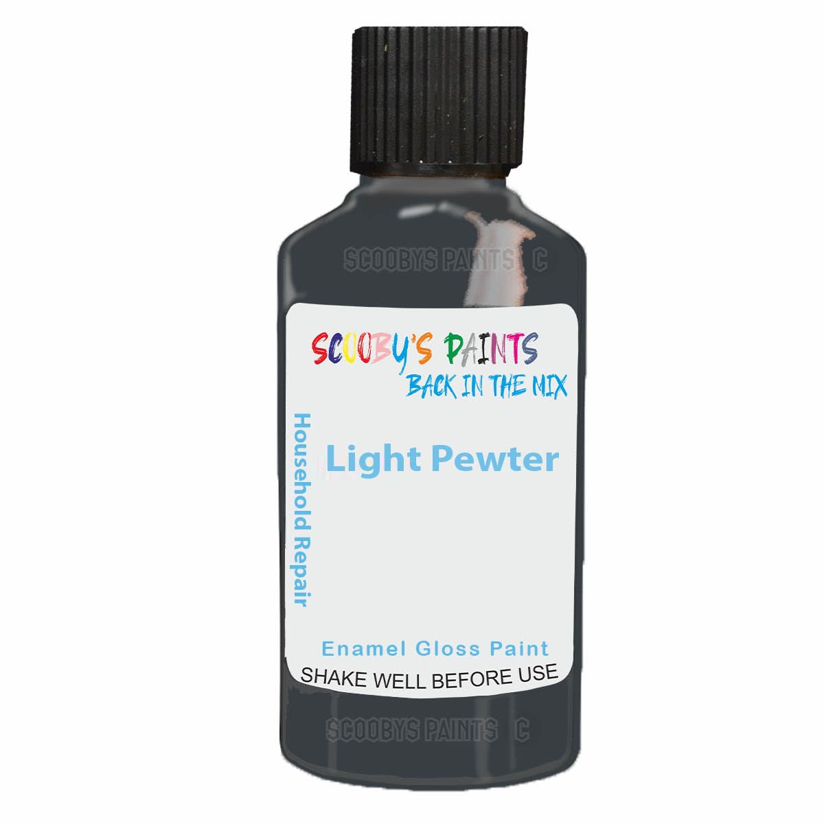 Scoobys Paints Back In The Mix Light Pewter Enamel Touch Up Paint 30Ml For Kitchen Appliances & Bathroom (Light Pewter)