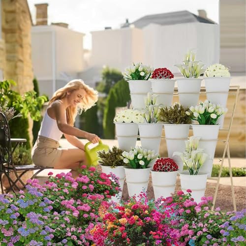 Jardin miniature mobile pour optimiser l'espace avec 12 pots de fleurs - 3