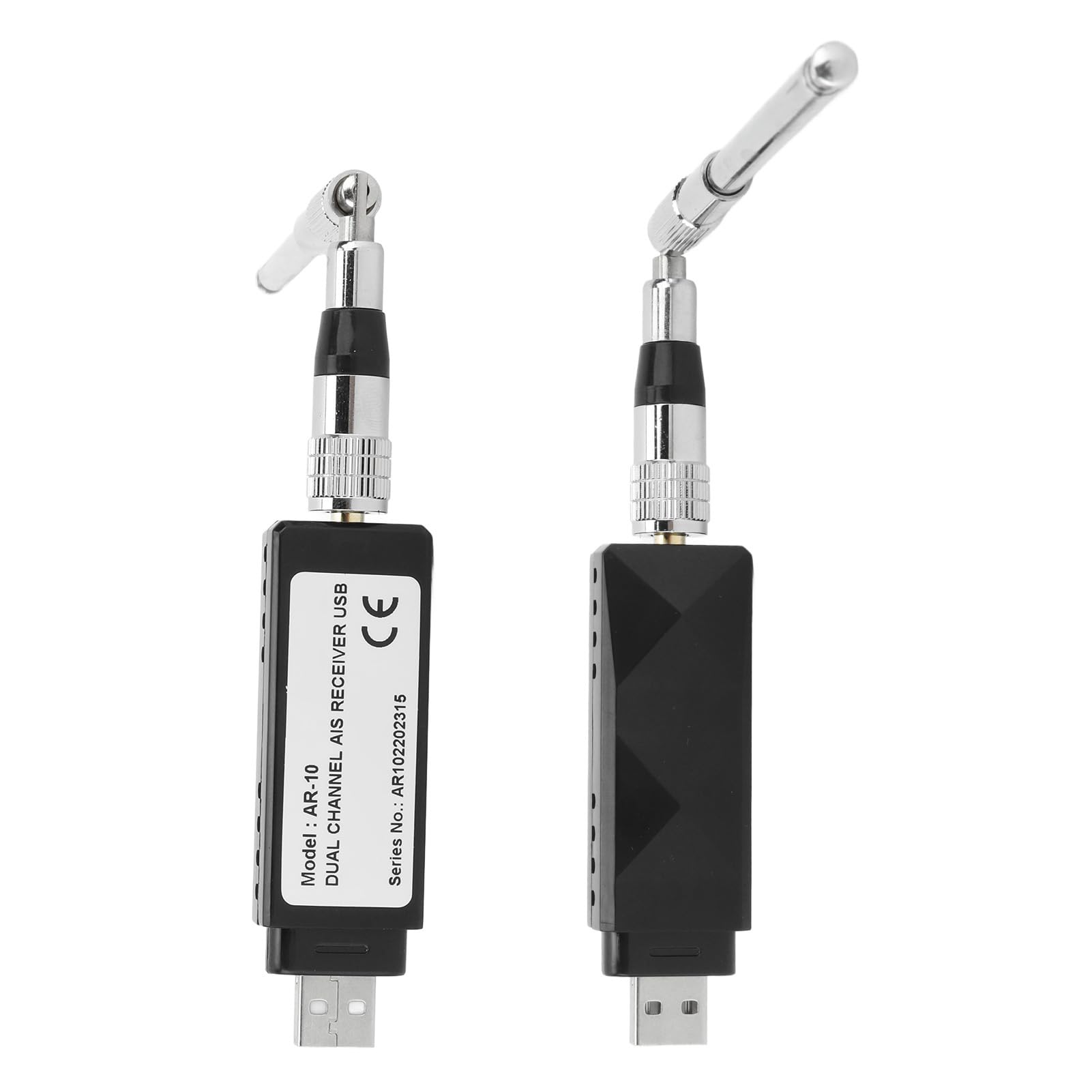 Ricevitore AIS Portatile a Doppio Canale Uscita USB con Antenna Telescopica Ricevitore AIS Marino Compatto per Imbarcazioni Marine
