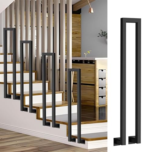Rampe d'escalier antidérapante en fer forgé pour entrée de villa - 2