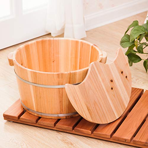 Bañera de pies de madera sólidamente resistente miniatura 3