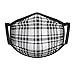 Produktbild Tartan Plaid Abstract Beauty Fashion Kindergesichtsmaske, wiederverwendbar mit verstellbaren Ohrriemen, mehrschichtige antimikrobielle Polyesterfaser, passend für Kleinkinder bis Jugendliche