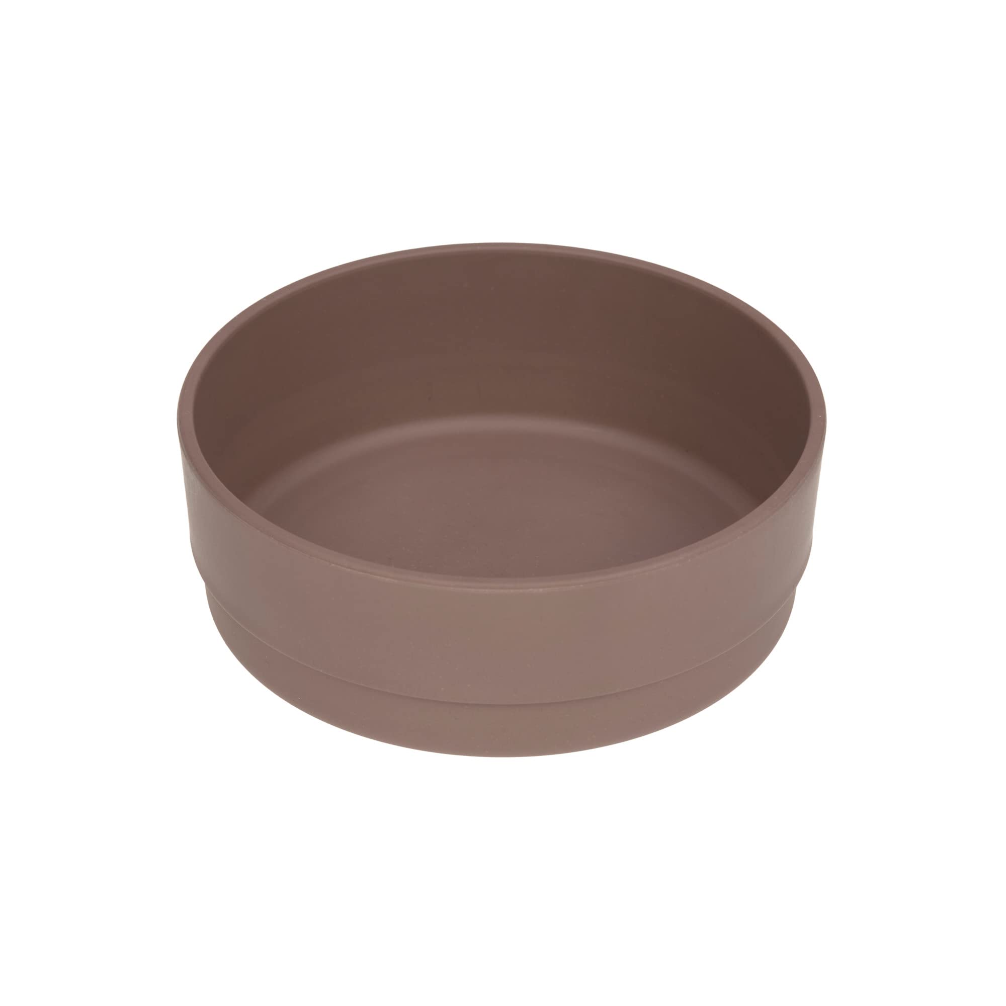 LÄSSIG Kinder Schüssel Schälchen Kindergeschirr ohne Melamin, BPA-frei, für Spülmaschine und Mikrowelle/Bowl Uni choco