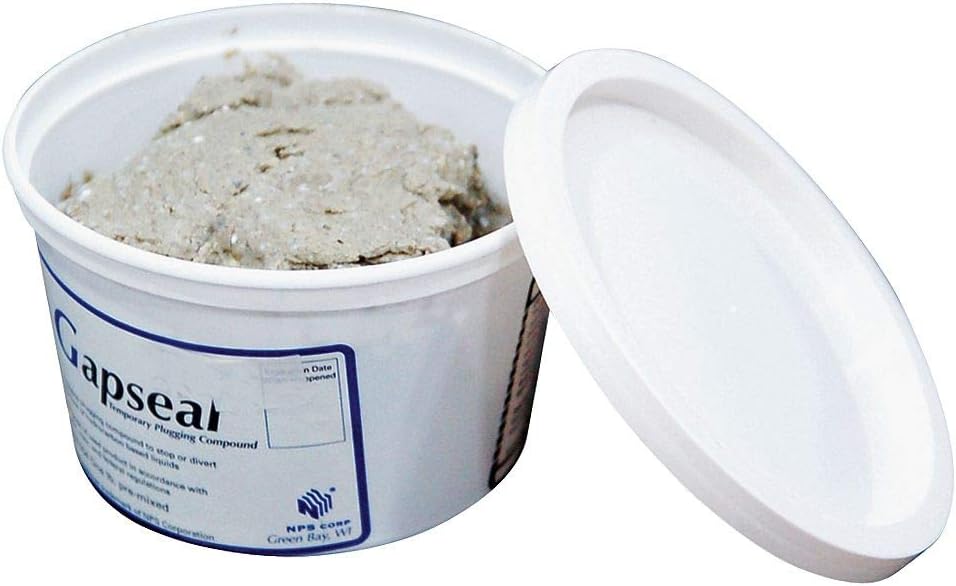 Spill Control Plugging Compound, 1 lb, Cup