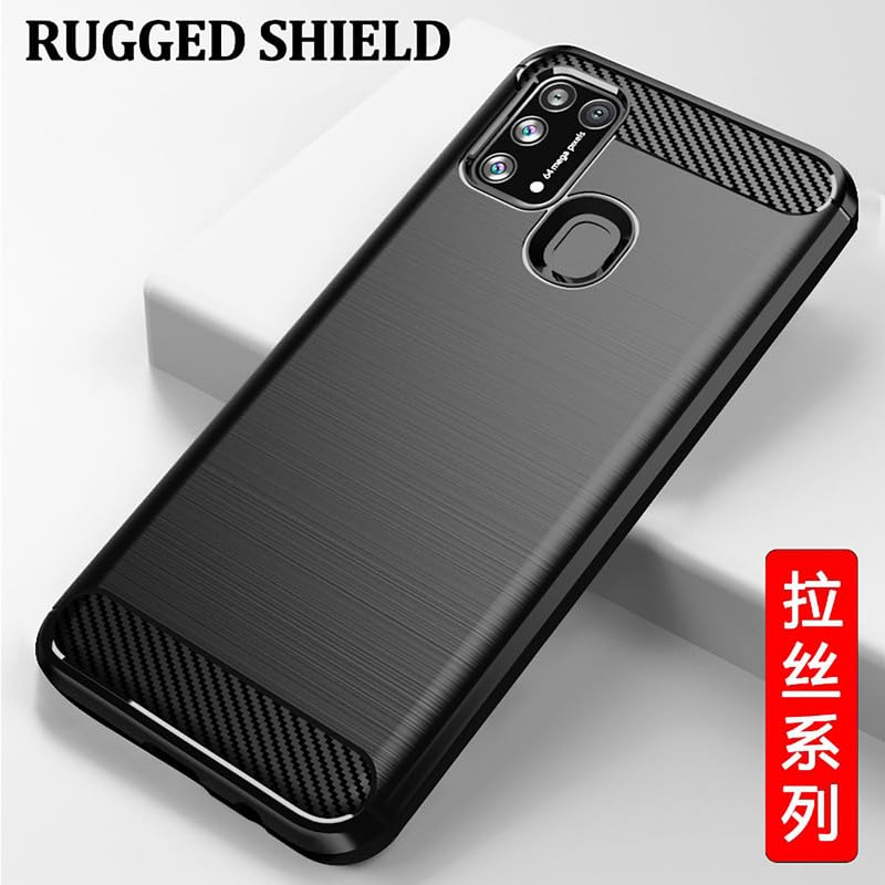 Image of Basic Case for Samsung Galaxy M31 / F41 (Carbon Fibre Blue)