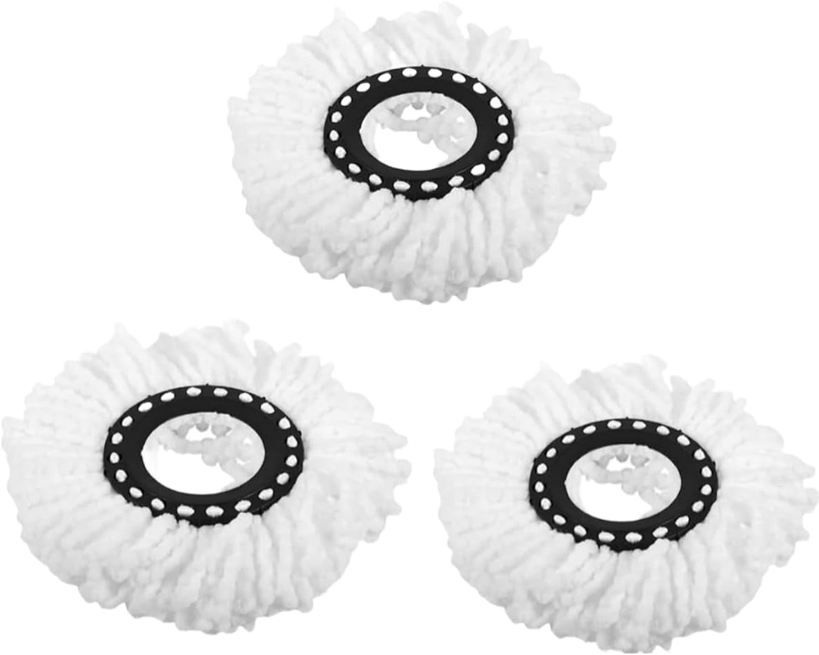 *NEW* SWISSPACK Revolving Spin Mop and Bucket With .4. Extra Pads Perfect For Easy Cleaning. Clean and Dirty Water Separtered For Perfect Finish (ORANGE-GREY) (WHITE MOP PADS X3)