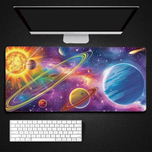 Gaming mouse pad impermeable de 80x30 cm con diseño vistoso para setup moderno 3