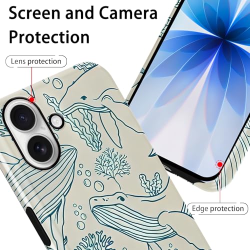 Coque iPhone 17 baleine requin ocean en TPU souple antichoc - 3