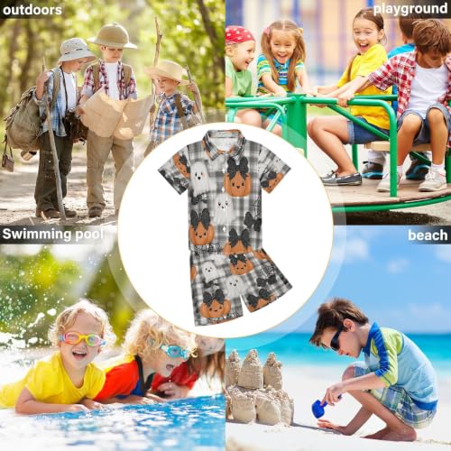 Image of Boccsty Ice Cream Drip Boy Summer Shorts Sets Hawaiian Toddler Boys T-Shirt & Pants 2 Pcs 3T-10T