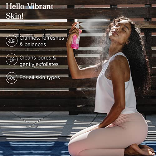 Heritage Store Rosewater & Vinegar Exfoliating Toner With Apple Cider Vinegar, For Oily To Combination Skin Care, Refreshing Facial Mist Cleans & Refines Pores, Clarifies Skin & Scalp, Vegan, 8Oz #TOP1