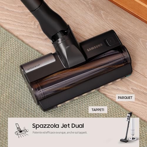 Samsung Bespoke Jet Pet Cordless Stick Vacuum Cleaner, With Auto Empty Built-in Clean Station, Max 210 W Suction Power, VS20A95823W, Misty White - Image 6