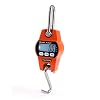 300kg Crane Scale Electronic Stainless Steel Industrial Heavy Duty Hook Scales Digital LCD Hanging Loop Weight Balance KglbN High Precision for Construction, Factory, FarmOrange