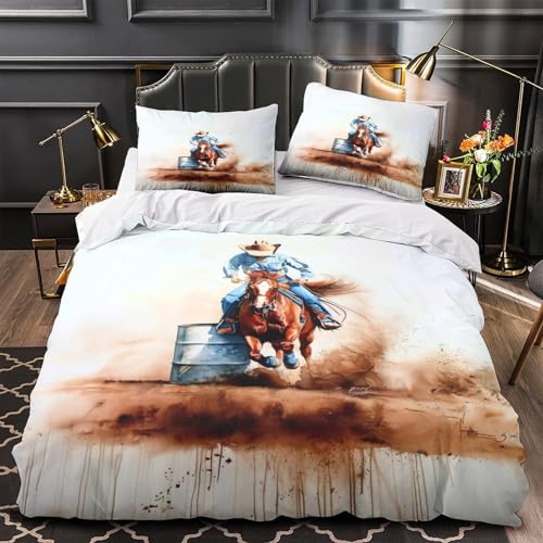 Housse de couette rhinocéros 3D parure de lit king size 220x240 microfibre pour garçon