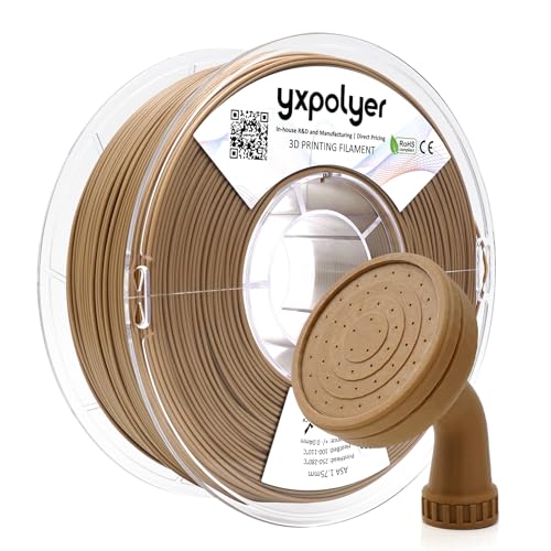 Image of ASA Filament 1.75mm, Brown Beige, UV Resistant Weather Resistant 3D Printer Filament, Heat Resistant up to 96C, Low Odor, Strong Layer Adhesion for Outdoor Functional Parts, 1kg Spool