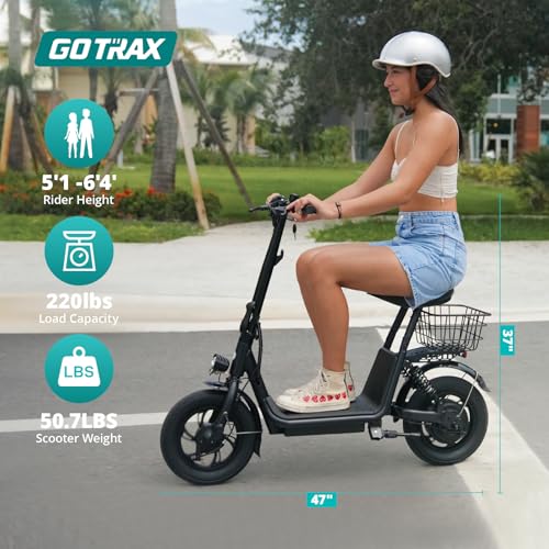 image for Gotrax A5 Electric Scooter w/Seat for Adults, 12