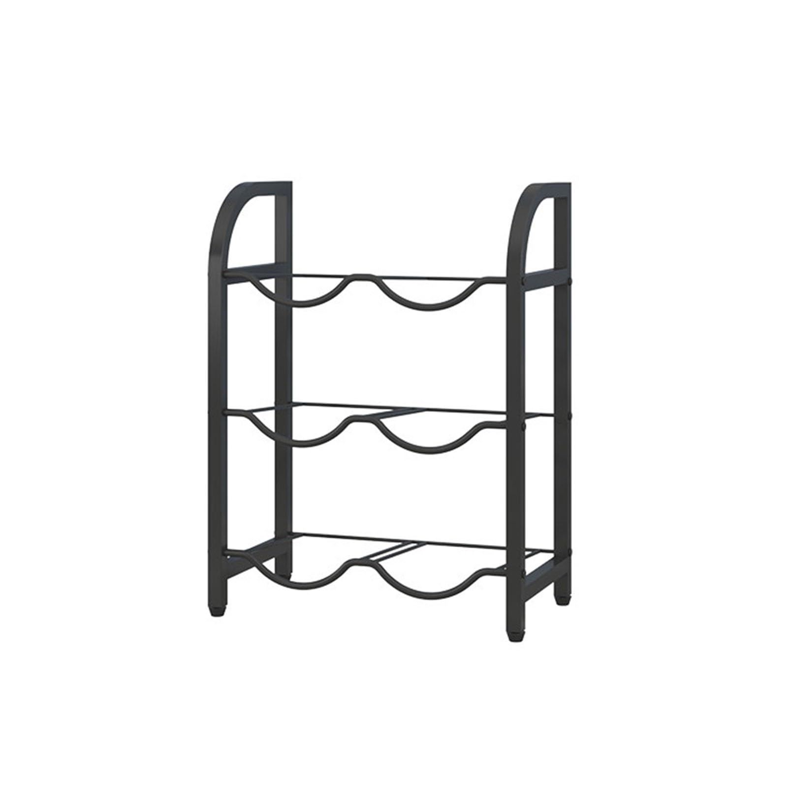 Portabottiglie multistrato a doppio scarico per stoccaggio, struttura in ferro, portata fino a 250 kg, ideale per casa, ufficio o magazzino