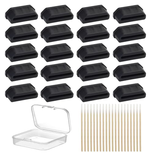20PCS HDMI Anti-dust Plugs, Silicone HDMI Port Protection Caps, Anti Dust Plug for HDMI, with Clean Tools and Storage Box