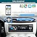 iFreGo Car Radio Bluetooth, Single DIN Car Stereo,FM Radio,Car Audio Receivers with Handsfree Calling & Music Streaming,Supports USB,SD,AUX,7 LED Colors MP3 Player,Quick Charge,Clock Display,No CD