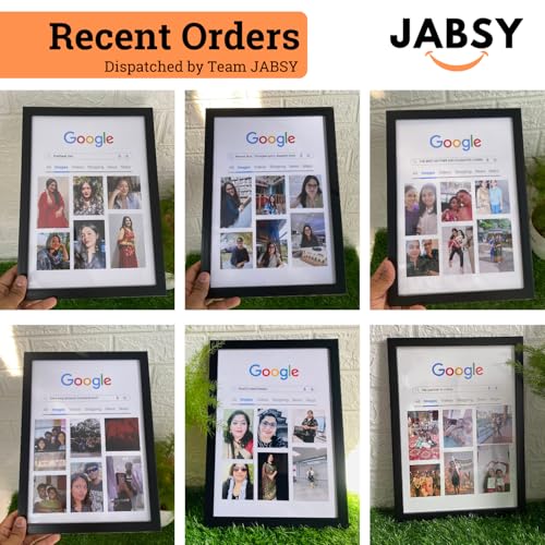 Image of Amazon Brand JABSY - Personalised Couple Name Unique Photo Frame | Wedding Engagement Anniversary Birthday Gift