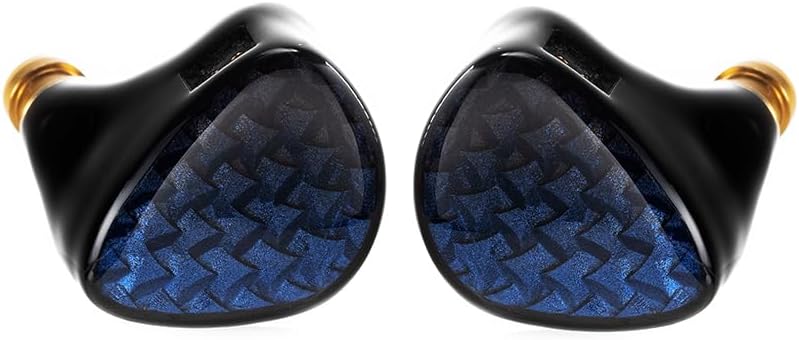 Fanmusic Kinera Celest Wyvern Black Remaster 10mm LCP 2.0 Diaphragm Custom Dynamic Driver in Ear Earphones with MIC Cable Headphones Blue 4.4mm no mic
