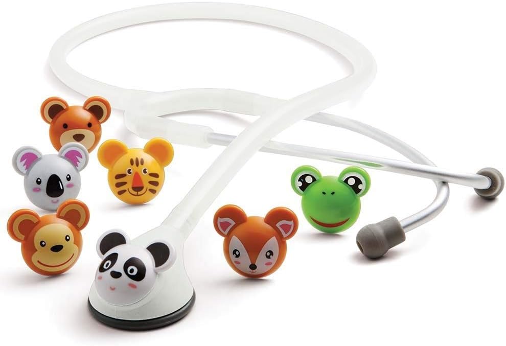 Adimals 618 - Platinum Pediatric Stethoscope - White