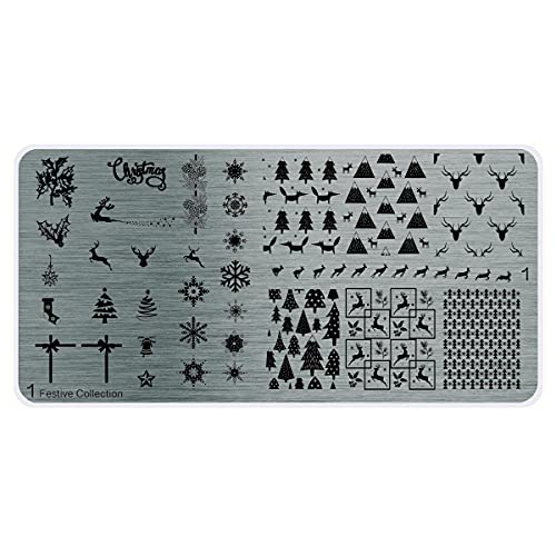 Les plaques XL MoYou collection 1, Noël, flocons, sapin, biche, cloche, design cadeau