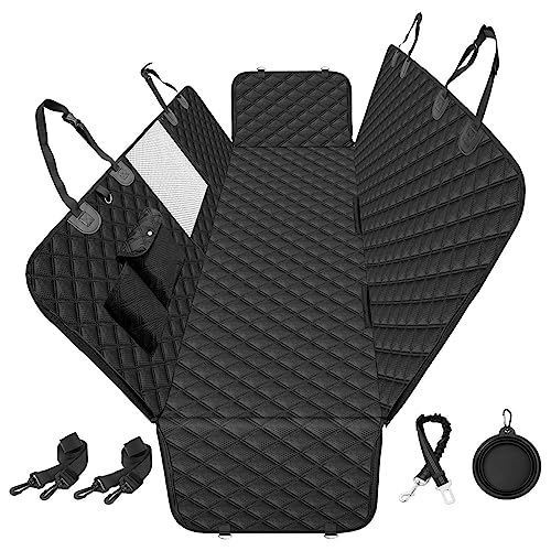 Funda de asiento antideslizante para mascotas - Protector de asiento trasero portátil para mascotas - Cojín antideslizante para asiento de coche Fundas de asiento trasero para mascotas resistentes a