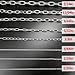 1/8in 304 Stainless Steel Jack Chain(10Ft), Small Metal Chain Link, Light Duty Chains, for Hanging,Lifting,Securing,Swing, 20–1900 lbs Load Capacity, Outdoor & Indoor Industrial Use