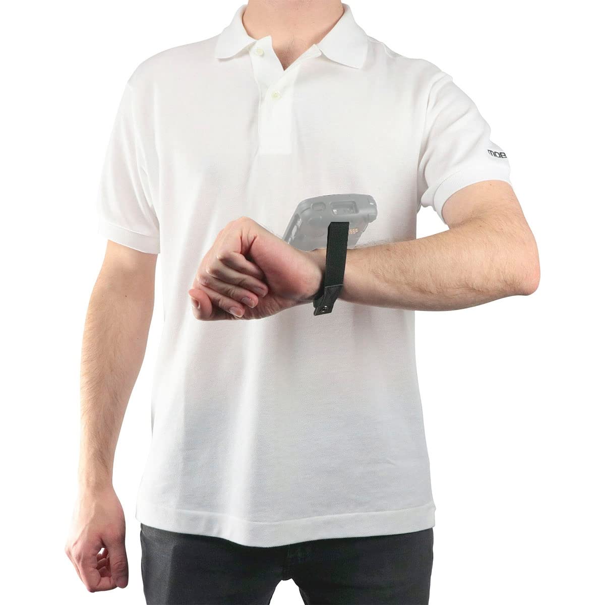 Mobilis Funda para Zebra EC50 - EC55 5'', Carcasa Reforzada para Ordenador Empresarial con Banda de Agarre y Portalápiz, Negro