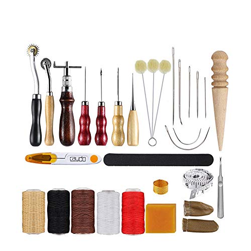 Yaochen Ferramentas de trabalho e suprimentos de couro, punção de garra, kit de ferramentas de artes