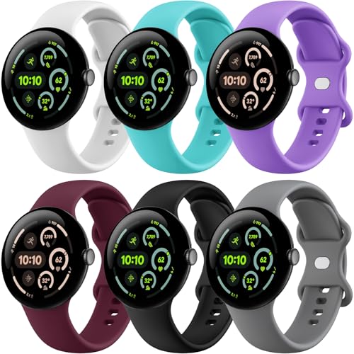 Correa compatible con Google Pixel Watch 45mm silicona suave miniatura 1