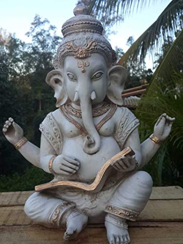 Estátua Ganesha Yoga Buda Meditação Decoração + Incenso