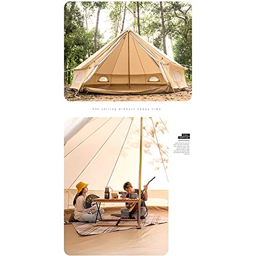 Carpa tipo campana 4m diámetro, impermeable, con orificio para estufa miniatura 3