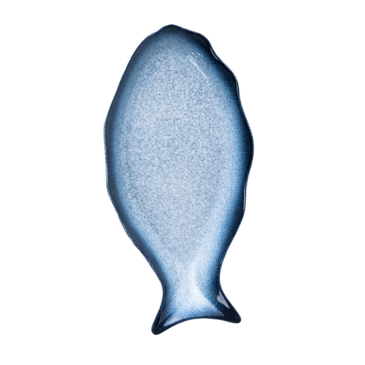 Lurrose Piatto da Portata Forma Pesce 14 Pollici in Ceramica | Piatto per Pesce al Vapore, Servizio per Antipasti e Frutti di Mare, Uso Tavola e Regalo Casa