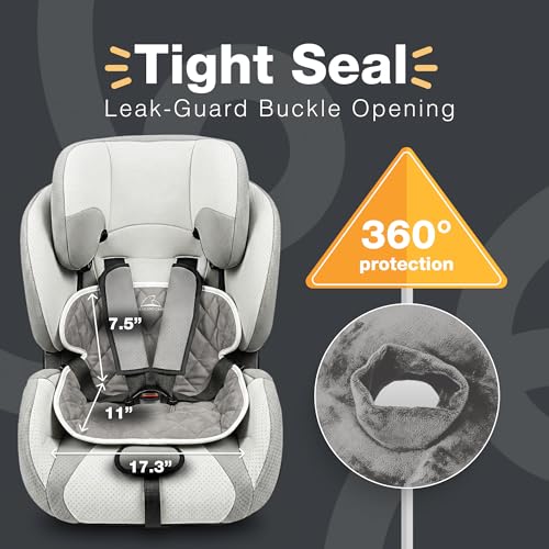 Image of Bear and Care - Potty Training Car Seat Protector - Waterproof Car Seat Liner - Piddle Pads for Stroller, Toddlers & Baby Carseat - Travel-Friendly Washable Liner Mat for Spills Leak (Gray, Pack of 2)