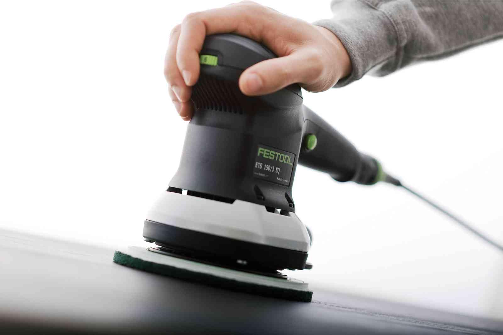 Festool Ponceuse Excentrique ETS 150/3 EQ-Plus, Plateau 150 mm | Ponceuse orbitale professionnelle 3 mm d'orbite - légère, ergonomique, avec aspiration intégrée