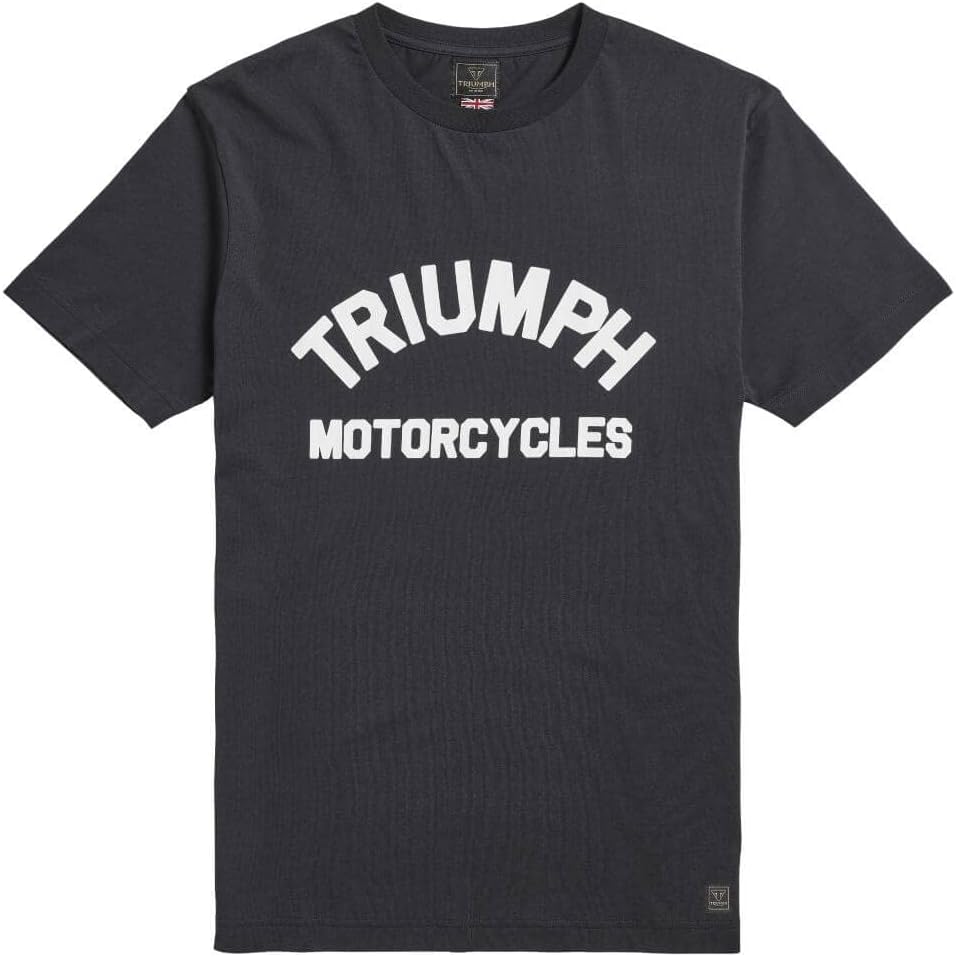 Genuine Triumph Motorcycles Burnham T-Shirt Jet Black (Large)