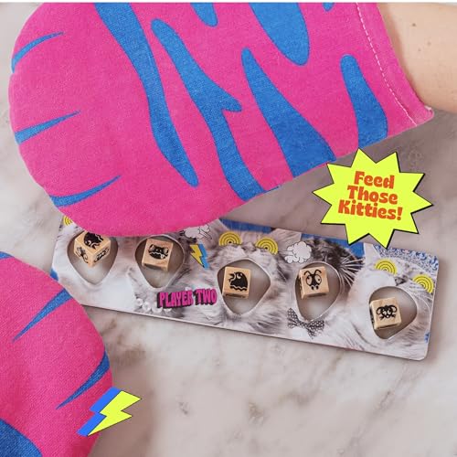 The Cat Mitt Game – Hiss-Terically Fun Party Game for all the Family! Plastic-Free, Eco Board Game, Oven Mitt Game Night, Tabletop, Strategy, Funny Family, Summer, Best Birthday Gift, Meow Meow, Gag,