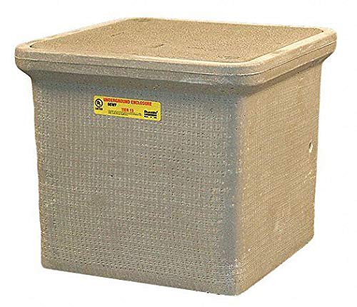 Quazite PC Underground Enclosure Assembly, Ground, 12"L x 12"W x 12"H Nominal Dimension - PC1212Z80124