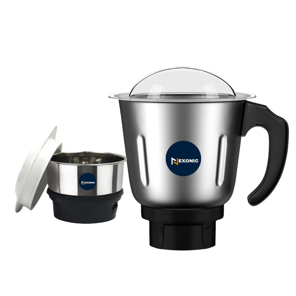 Stainless Steel Jar Set for Mixer Grinder Jars, Compatibility with all mixer grinders with 2 slots of jar fitting with 4 teeth coupler 800 Ml — Amazon image 6
