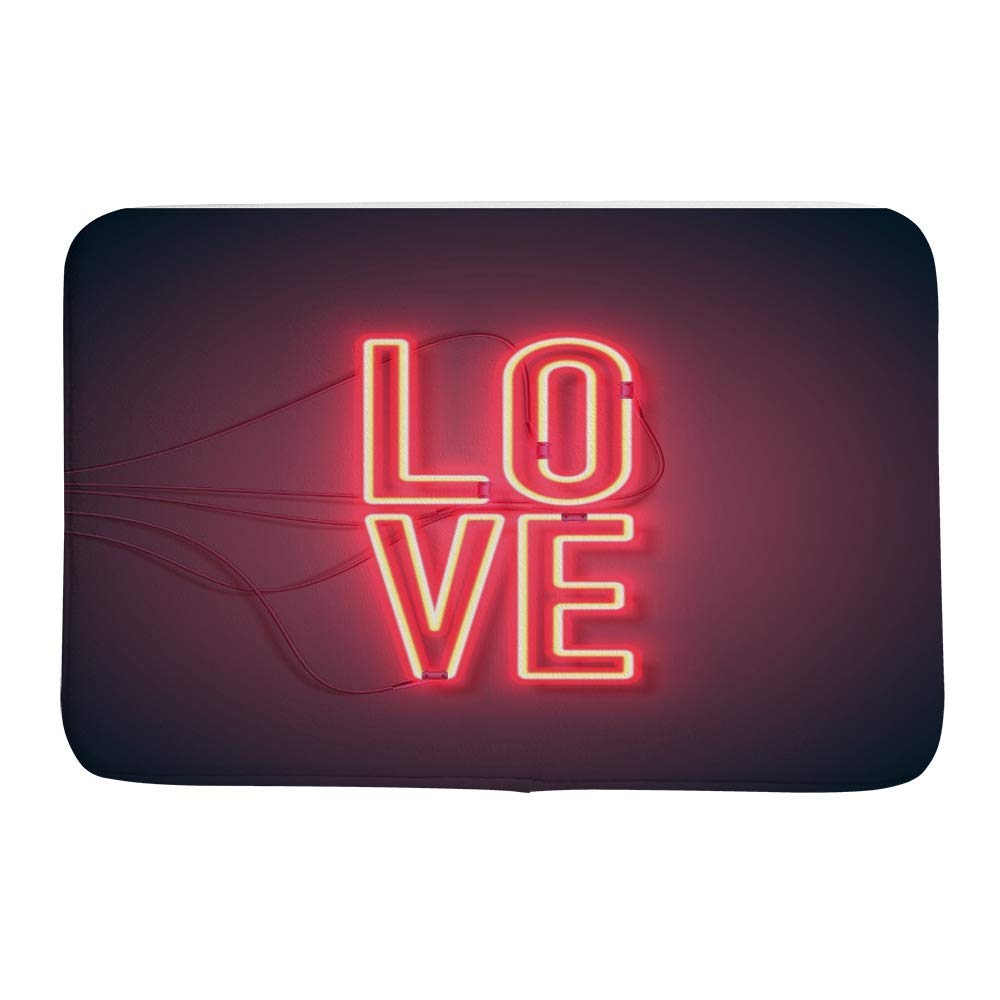 Tapis de bain lavable en machine grand format velours corail rouge CHEHONG