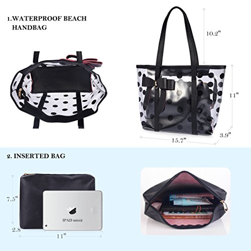 Image of Women's Clear Tote Bags Multi-Use Shoulder bag Handbag Beach bag Shopping Bag | Multi-Use