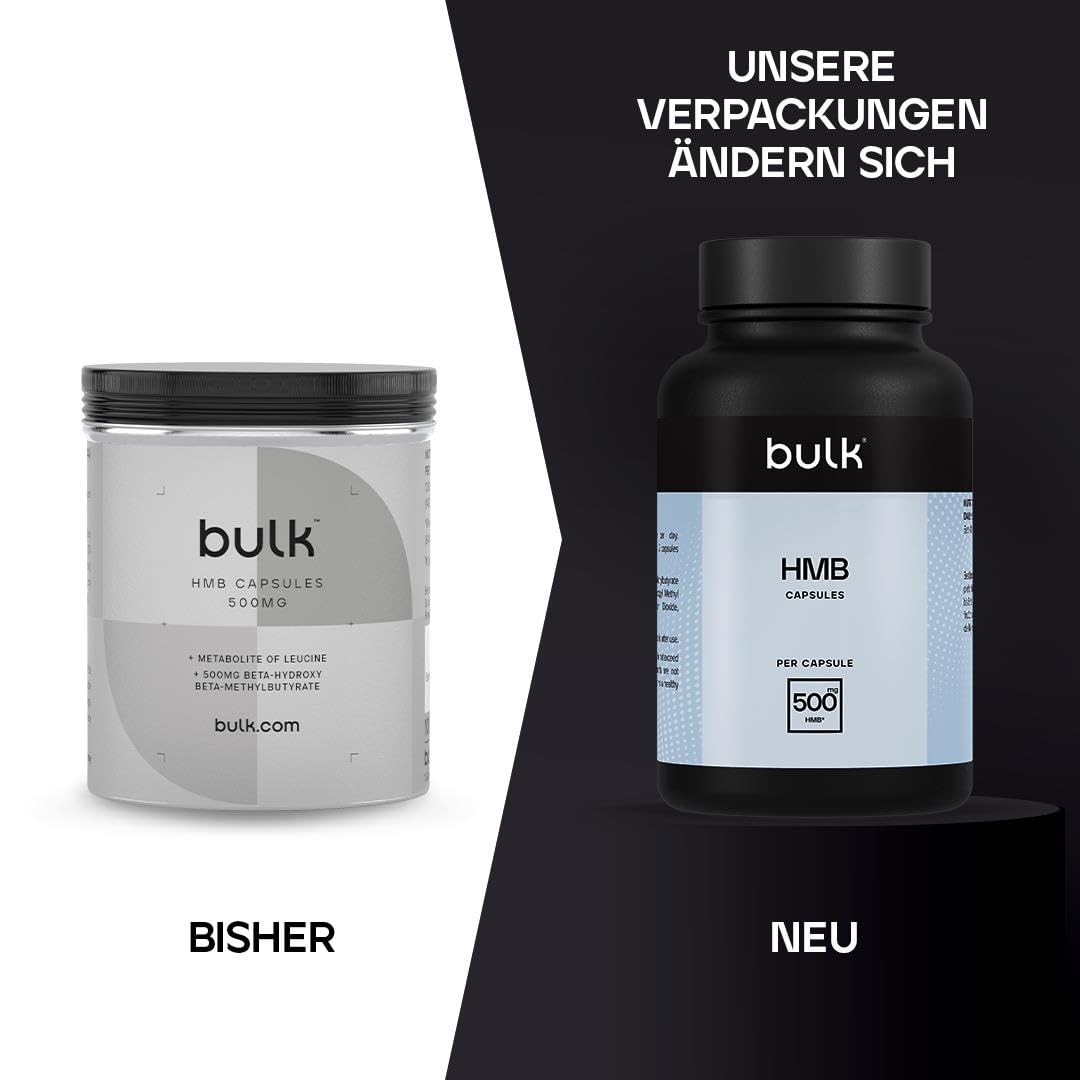 Bulk HMB Kapseln, 500 mg, 500 mg, 180 Kapseln