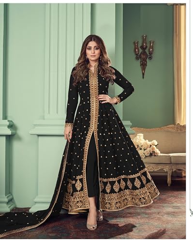 Image of Henith Collection Indian /Pakistani Ethnic Wear Embroidered Anarkali Suit Anarkali Gown for Women