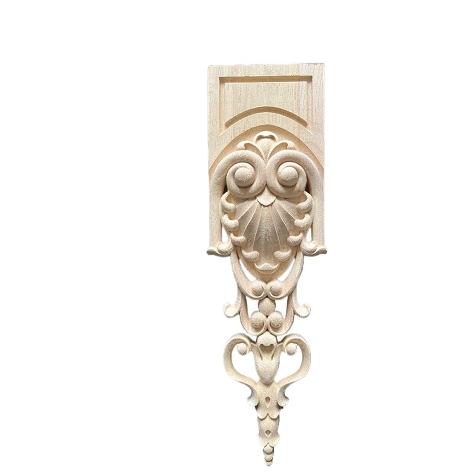 Applique en bois sculpté fleur naturelle pour une décoration authentique de maison