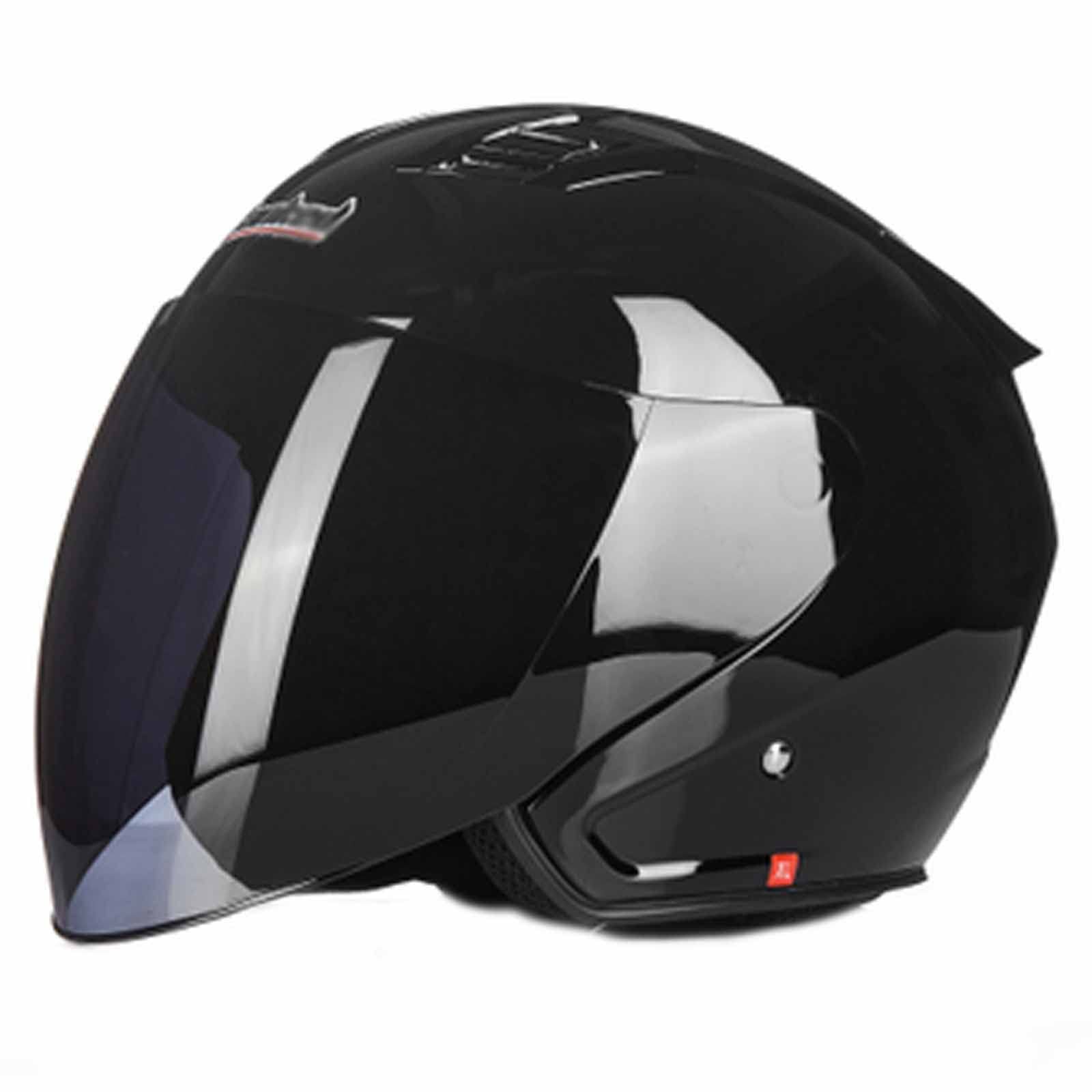 Caschi Jet e Demi-Jet Moto Casco Jet Motorino Vintage Casco Pilota Cruiser Casco Scooter DOT/ECE Casco Certificato Unisex 3/4 Mezzo Casco Donne Uomini Adulti