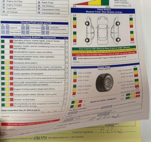 Formulario de inspección multipunto AP-FD-QC-O P8 de 2 partes bloc de 250 hojas 3